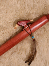 Native American Made Pine Flute- A Minor 1 | mm0235-Eagle-C