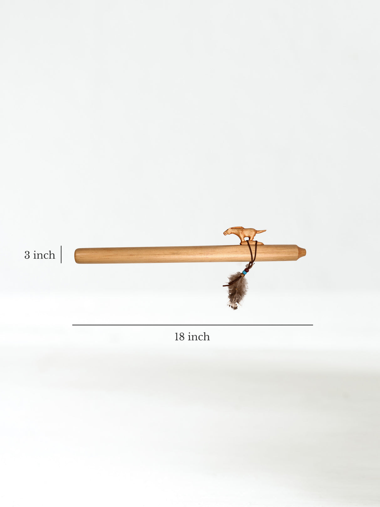 Native American Made Pine Flute- A Minor Dimension | mm0237-Horse-P