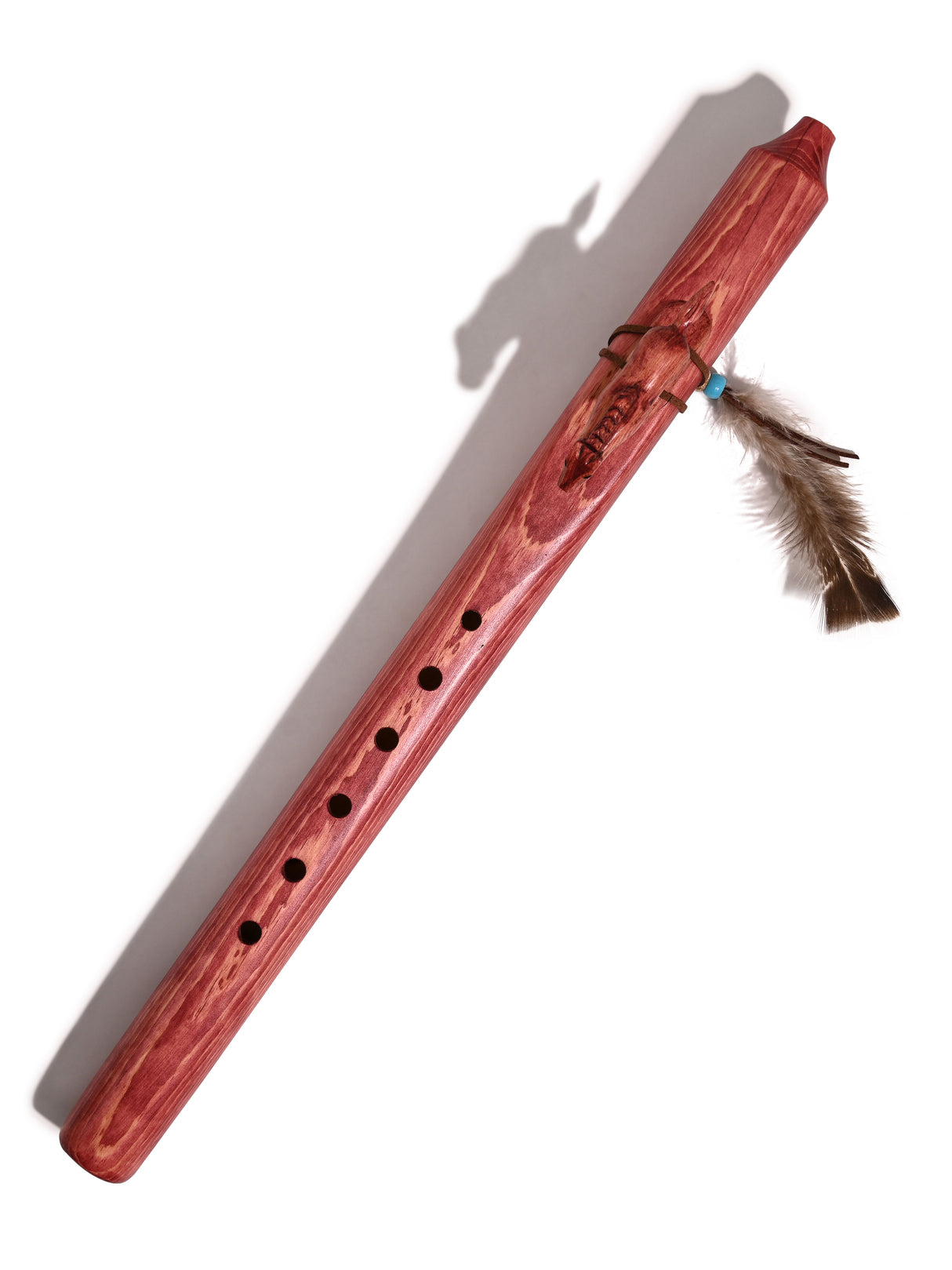 Native American Made Pine Flute- A Minor | mm0238-Horse-C