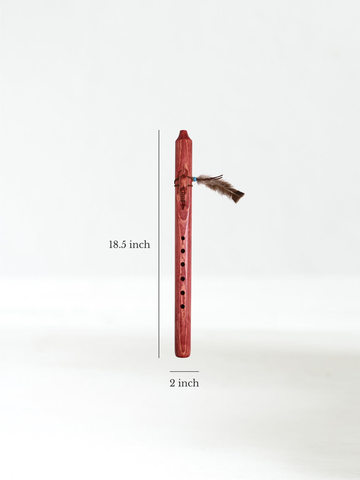 Native American Made Pine Flute- A Minor Dimension | mm0238-Horse-C