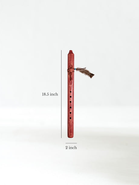 Native American Made Pine Flute- A Minor Dimension | mm0238-Horse-C