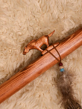 Native American Made Pine Flute- A Minor 1 | mm0239-Horse-W