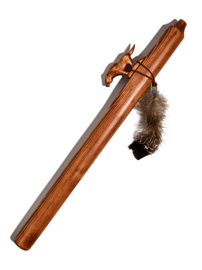 Native American Made Pine Flute- A Minor 2 | mm0239-Horse-W
