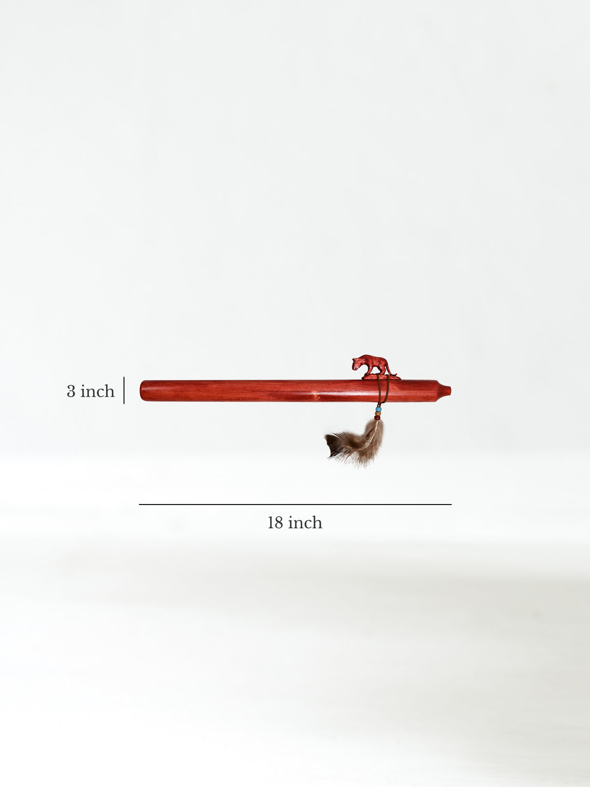 Native American Made Pine Flute- A Minor Dimension | mm0241-Mountain-Lion-C