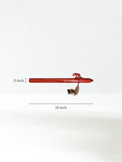 Native American Made Pine Flute- A Minor Dimension | mm0241-Mountain-Lion-C