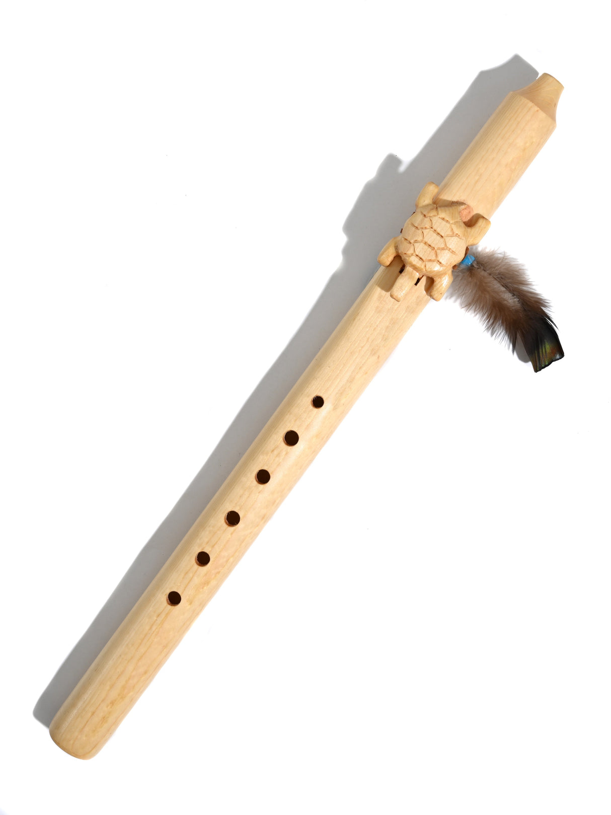 Native American Made Pine Flute- A Minor 1 | mm0243-Turtle-P