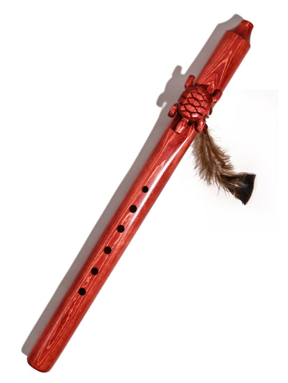 Native American Made Pine Flute- A Minor | mm0244-Turtle-C