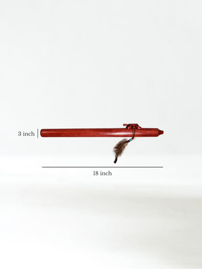 Native American Made Pine Flute- A Minor Dimension | mm0244-Turtle-C