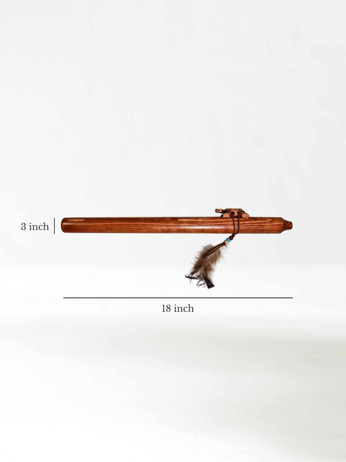 Native American Made Pine Flute- A Minor Dimension | mm0245-Turtle-W
