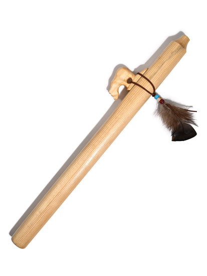 Native American Made Pine Flute- A Minor 1 | mm0246-Bear-P