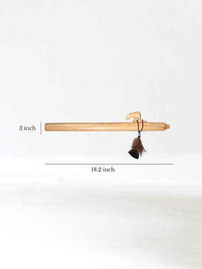 Native American Made Pine Flute- A Minor Dimension | mm0246-Bear-P