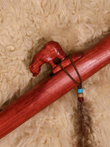 Native American Made Pine Flute- A Minor 1 | mm0247-Bear-C