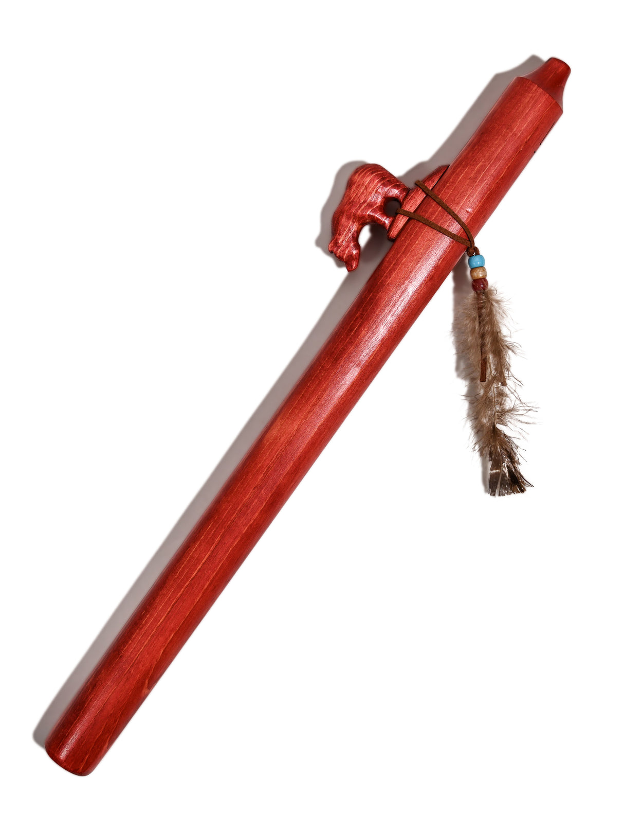 Native American Made Pine Flute- A Minor 2 | mm0247-Bear-C