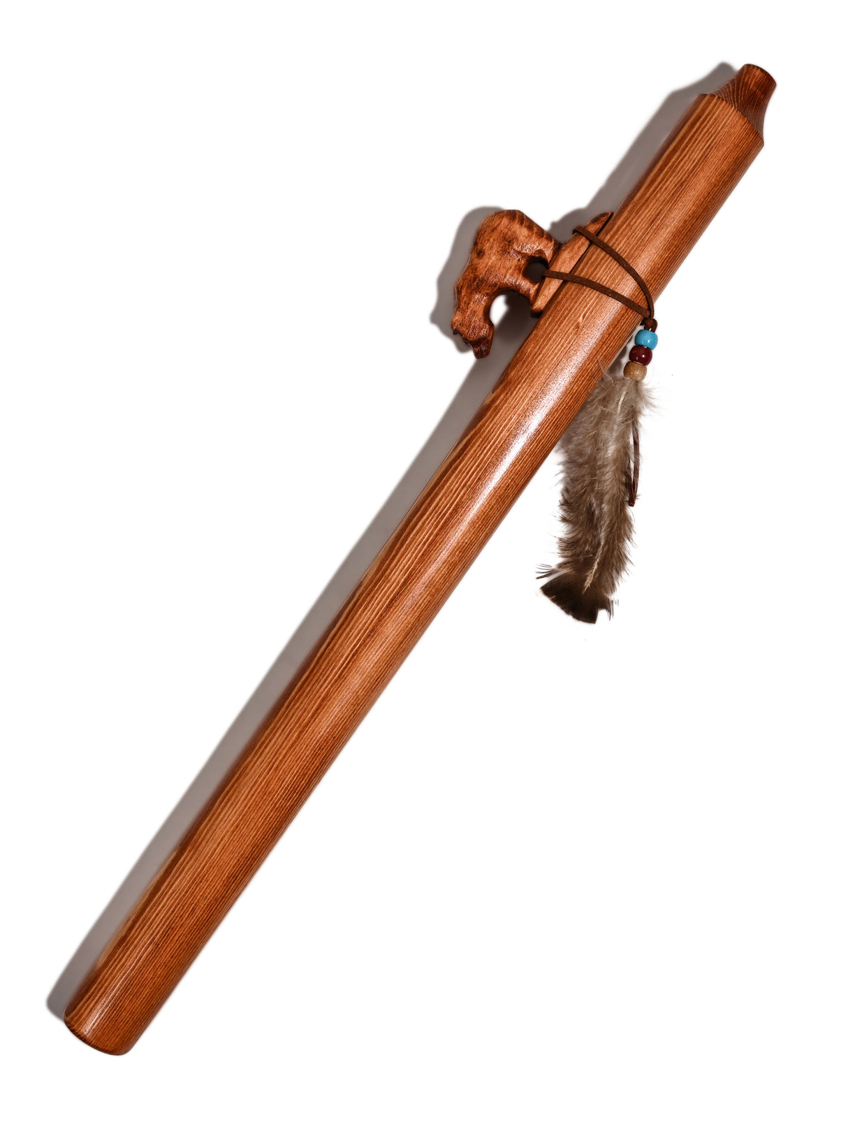 Native American Made Pine Flute- A Minor 2 | mm0248-Bear-W