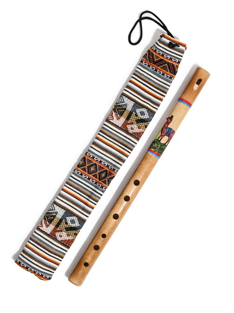 Painted Bamboo Flute | mm0243-Llama