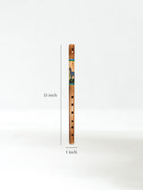 Painted Bamboo Flute Dimension | mm0243-Llama