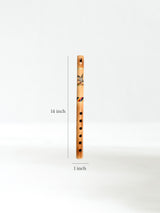 Painted Bamboo Flute Dimension | mm0245-Eagle