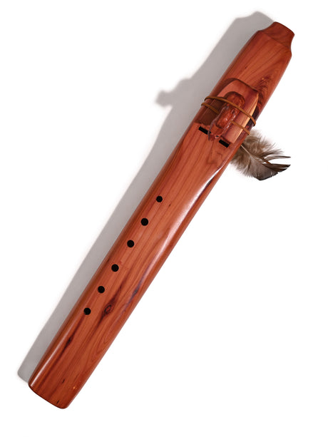 Native American Made Cedar Drone Flute | mm0265-Wolf-A | mm0266-Wolf-E | mm0267-Wolf-F | mm0268-Wolf-G
