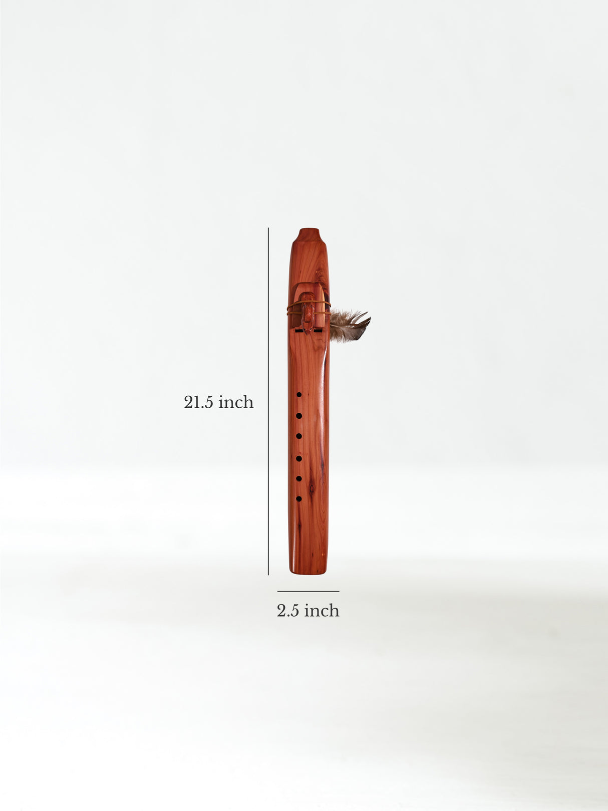 Native American Made Cedar Drone Flute Dimension | mm0265-Wolf-A | mm0266-Wolf-E | mm0267-Wolf-F | mm0268-Wolf-G