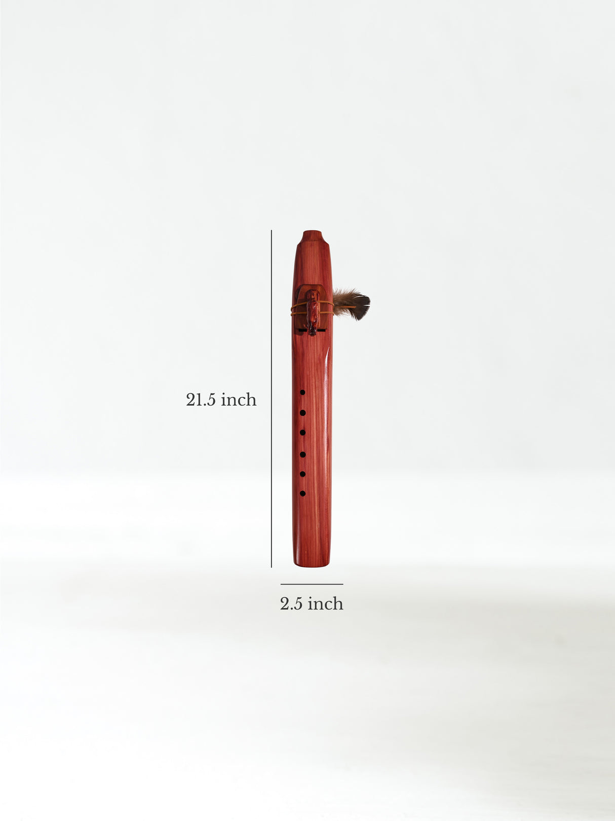 Native American Made Cedar Drone Flute Dimension | mm0257-Mountain-Lion-A | mm0259-Mountain-Lion-F