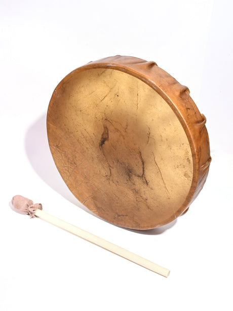 Native American Style Elk Hide Frame Hand Drum | mmhd-08-10 in | mmhd-08-13 in | mmhd-08-15 in | mmhd-08-18 in