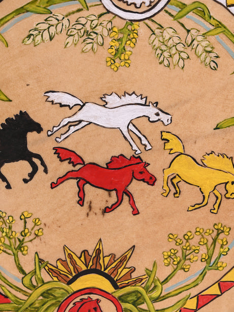 Plant Spirit Horses Drum 3 | mmhd-22-18 in