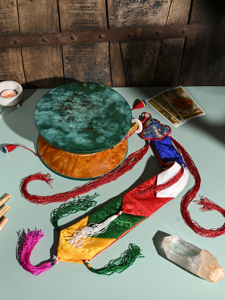 High Quality Tibetan Chod Damaru Hand Drum - mmhd-33