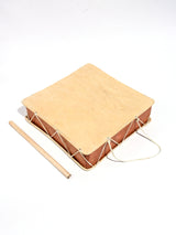Peruvian Square Two-Sided Hand Drum | mmhd0006