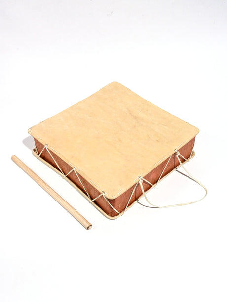 Peruvian Square Two-Sided Hand Drum | mmhd0006