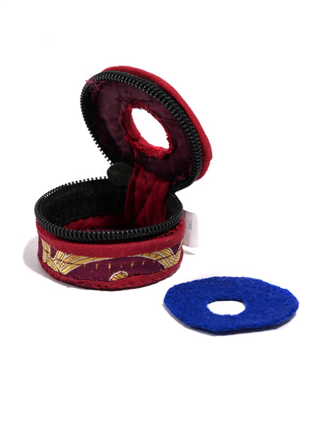 Tingsha Cover 2" | mm012-small-Burgundy