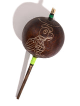 Peruvian Amazon Gourd Rattle - Hummingbird and Condor 1 | mmr004-Large