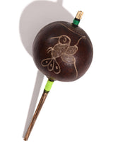 Peruvian Amazon Gourd Rattle - Hummingbird and Condor