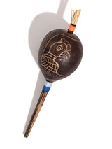 Peruvian Amazon Gourd Rattle - Hummingbird and Condor