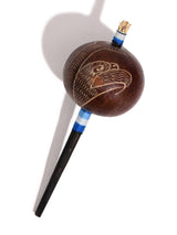 Peruvian Amazon Gourd Rattle - Hummingbird and Condor