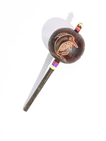 Peruvian Amazon Gourd Rattle - Dolphin