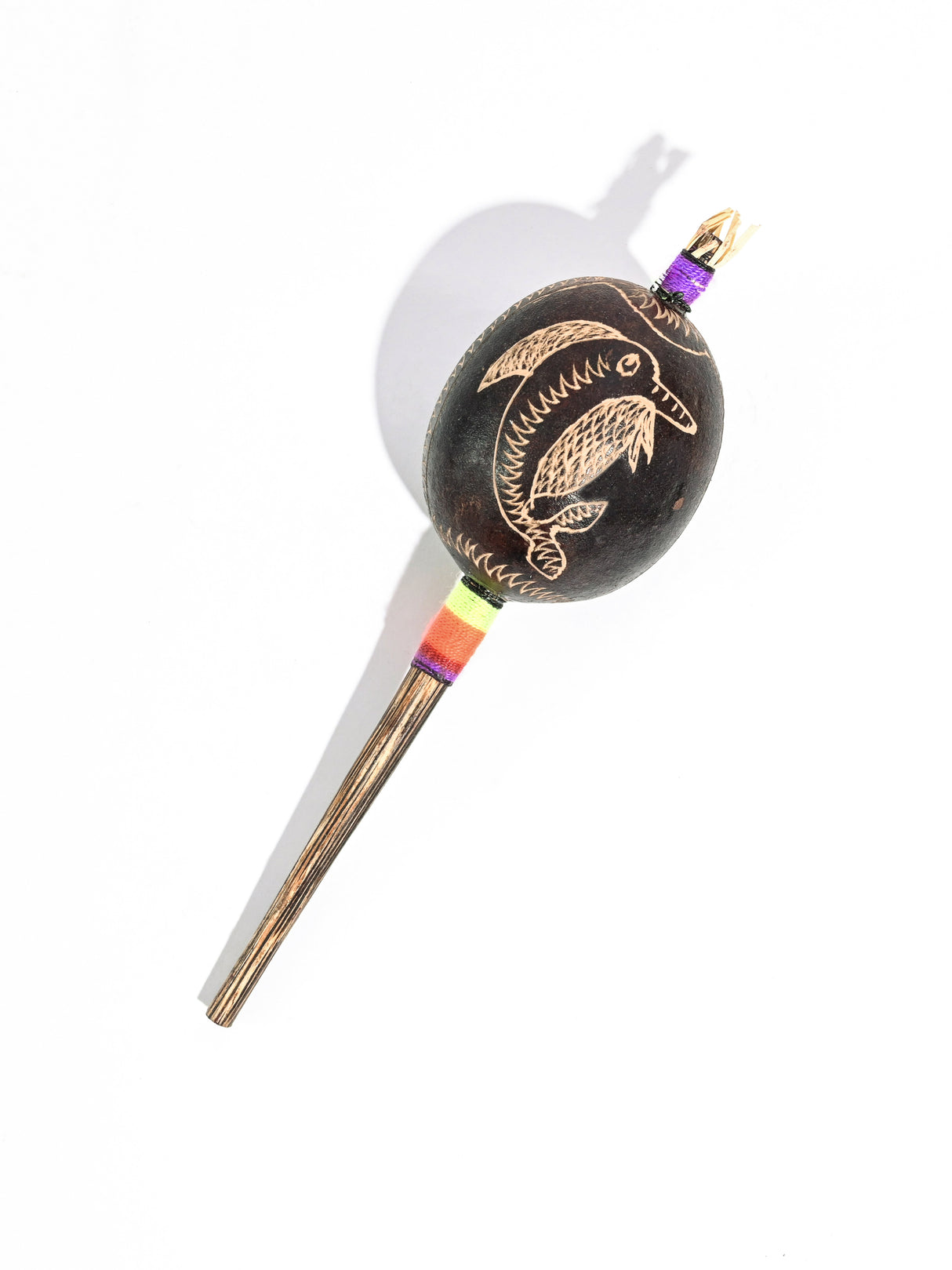 Peruvian Amazon Gourd Rattle - Dolphin 2 | mmr010-small