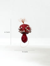 Calabash Gourd and Cowrie Shell Shaker Dimension | mmr0116