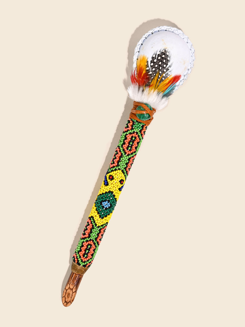 Ayahuasca Vine Beaded Rattle
