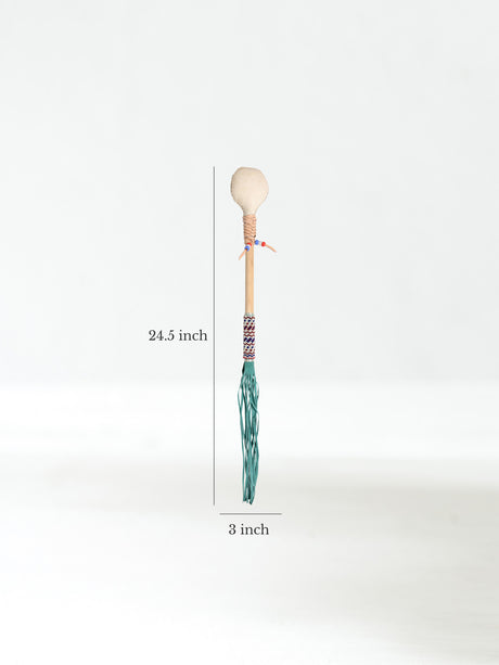 Elk Hide Beaded Rattle - Star Song Dimension | mmr0139