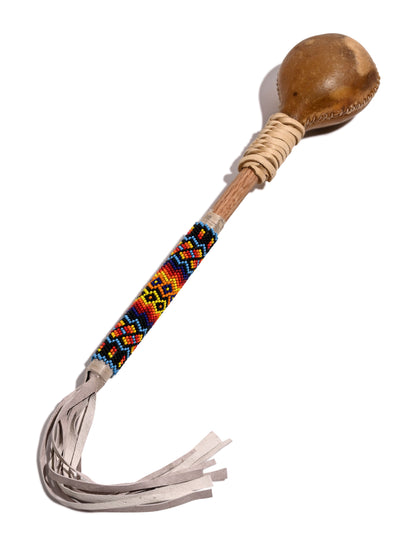 Elk Beaded Rattle | mmr0140