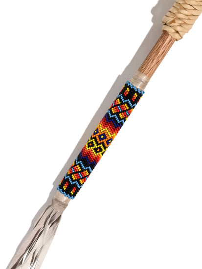 Elk Beaded Rattle 1 | mmr0140