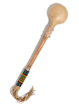 Elk Hide Beaded Rattle