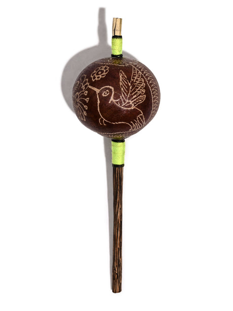Peruvian Amazon Gourd Rattle - Hummingbird | mmr026-Small