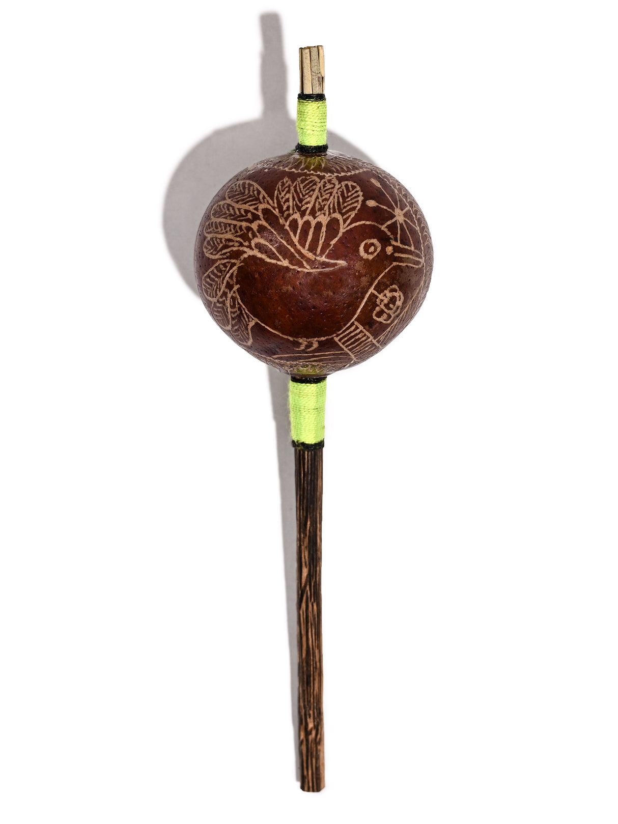 Peruvian Amazon Gourd Rattle - Hummingbird | mmr026-Small