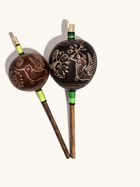 Peruvian Amazon Gourd Rattle - Hummingbird