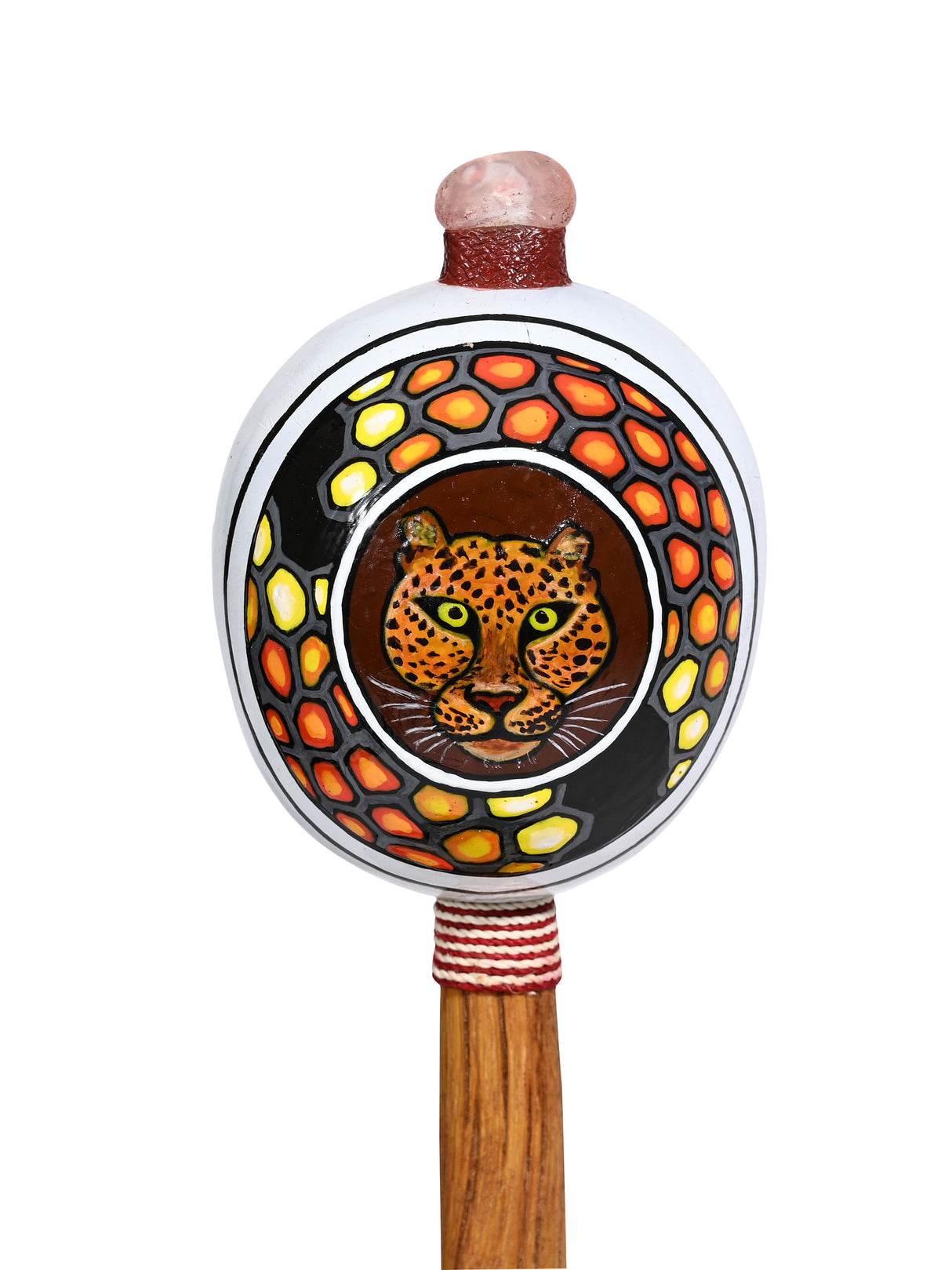 Peruvian Maraca Painted - Jaguar 4 | mmr082