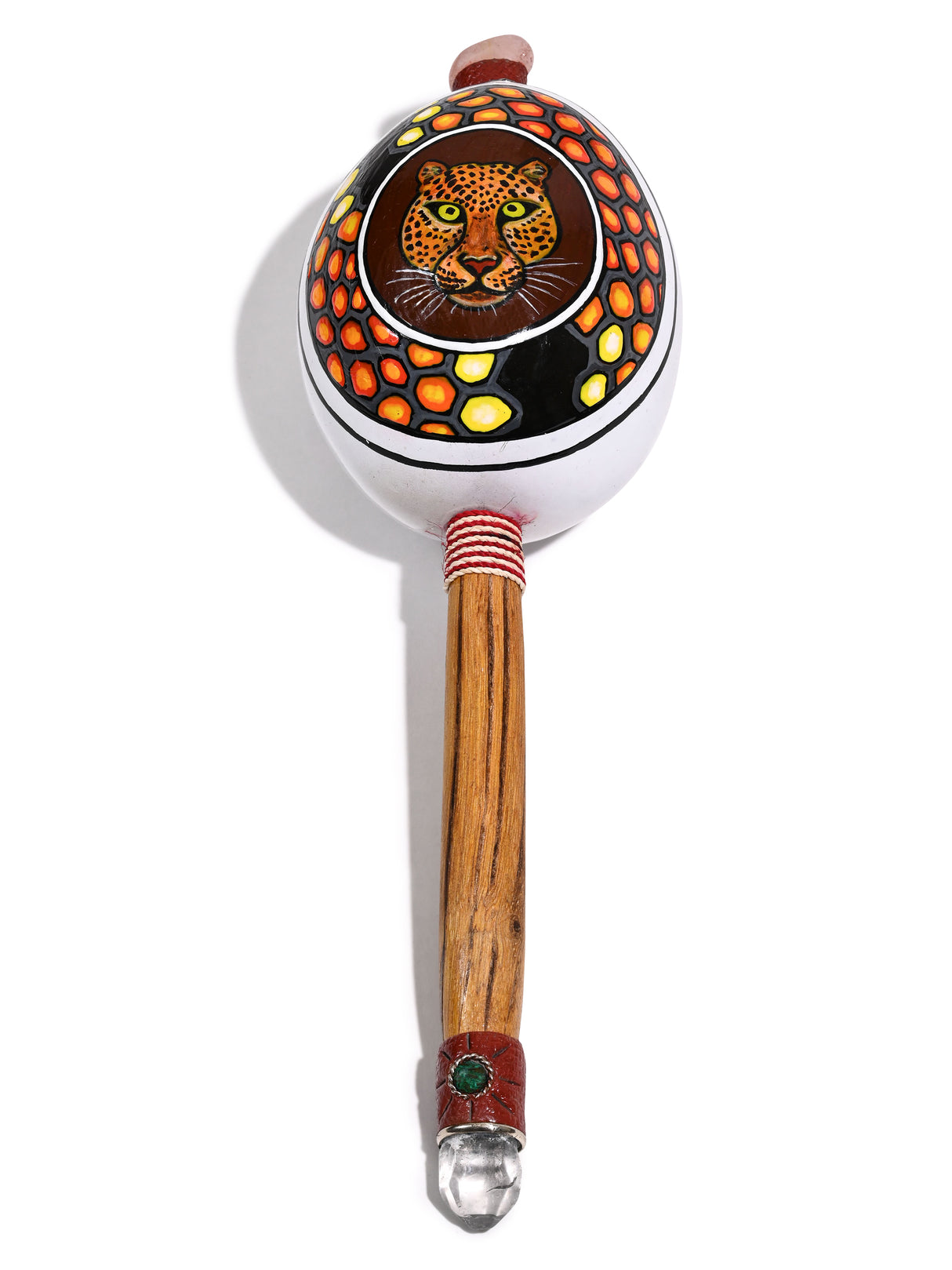 Peruvian Maraca Painted - Jaguar 5 | mmr082