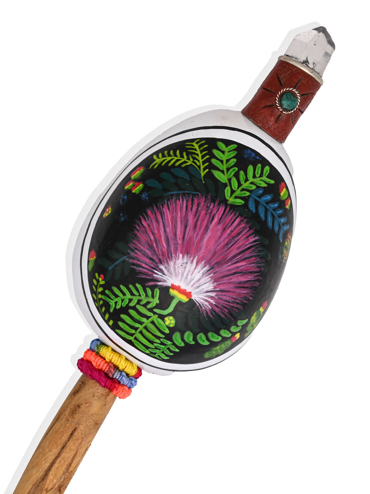 Peruvian Maraca Painted - Bobinsana Flower 1 | mmr083