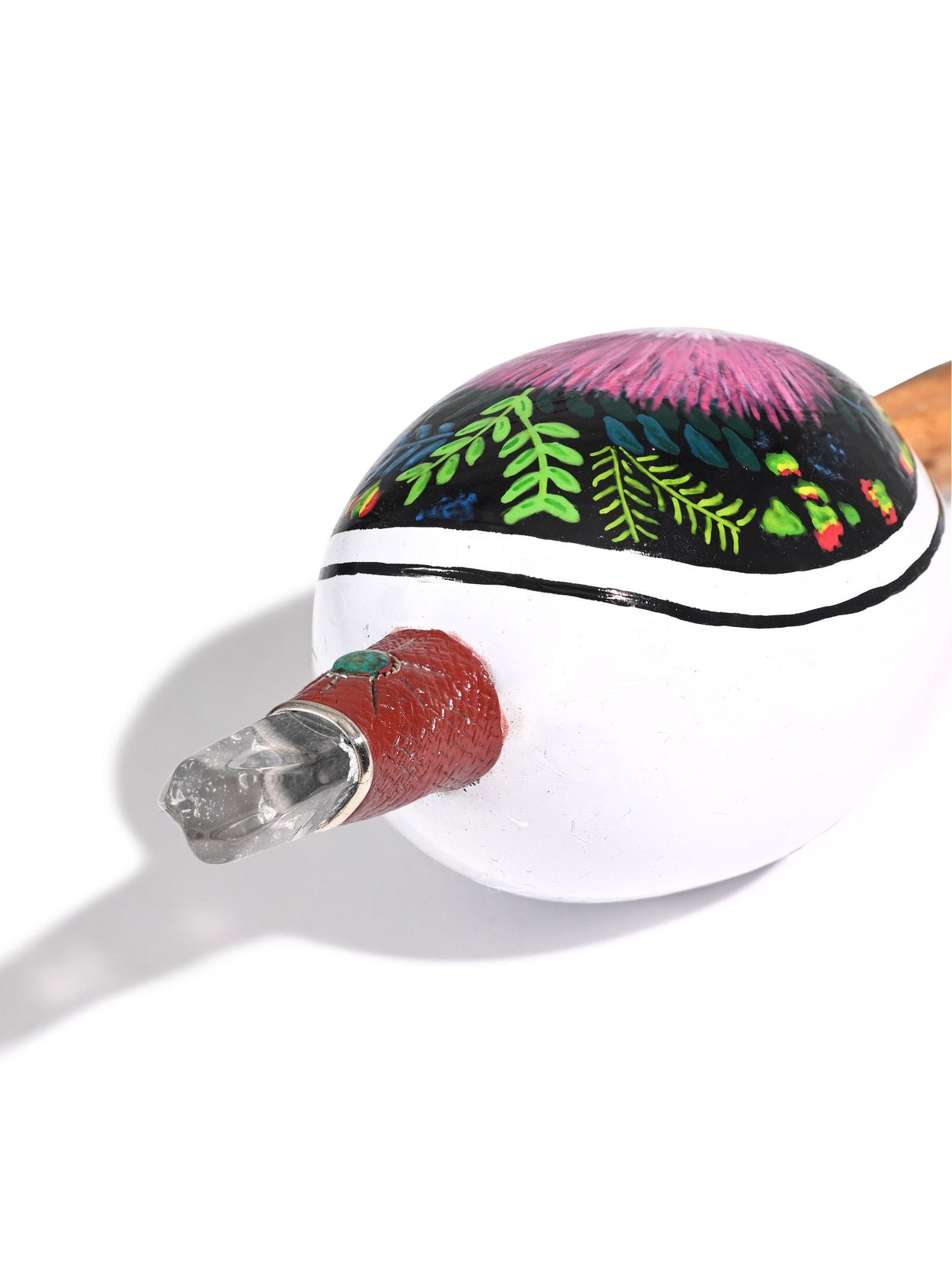 Peruvian Maraca Painted - Bobinsana Flower 2 | mmr083