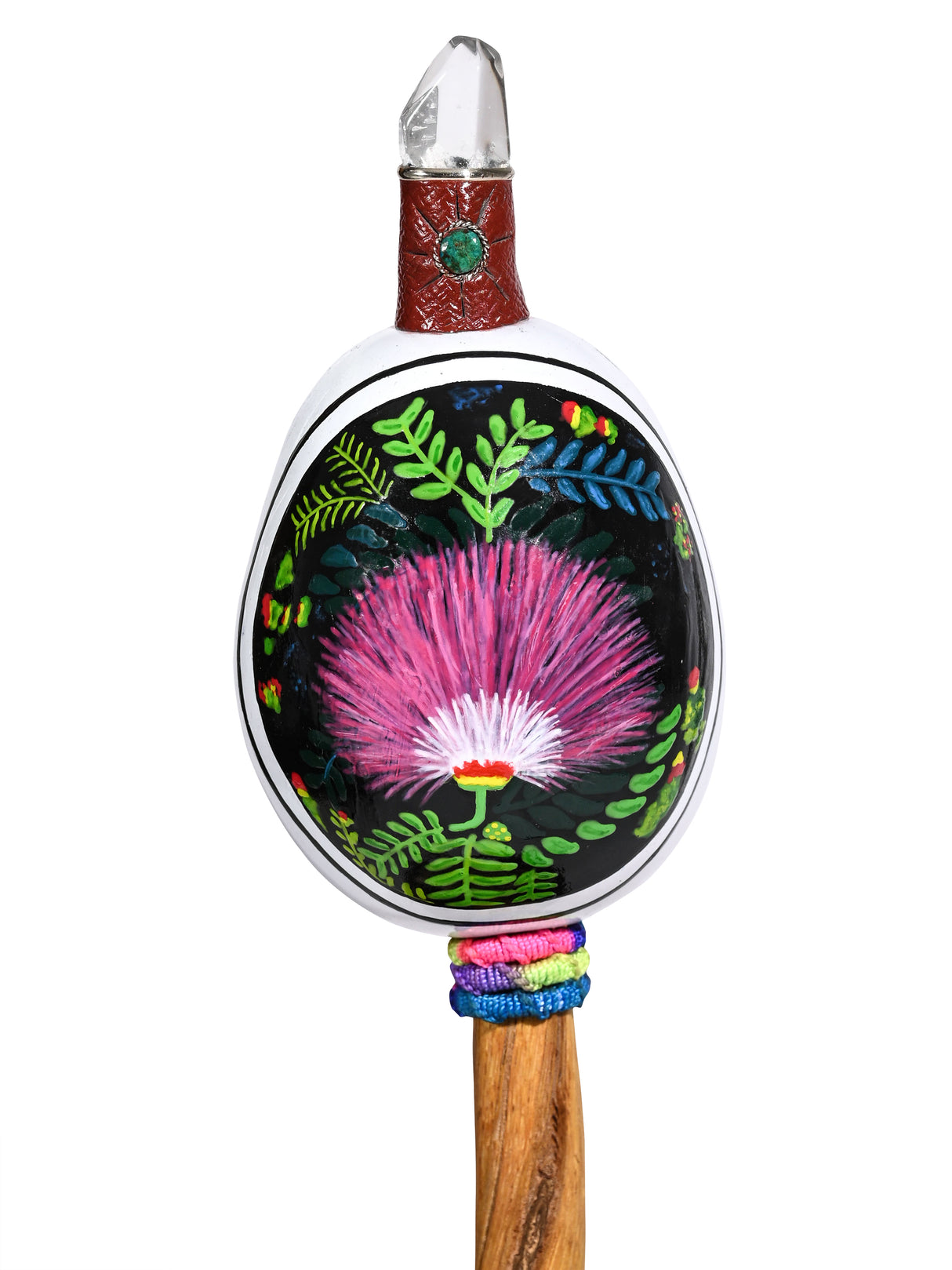 Peruvian Maraca Painted - Bobinsana Flower 3 | mmr083